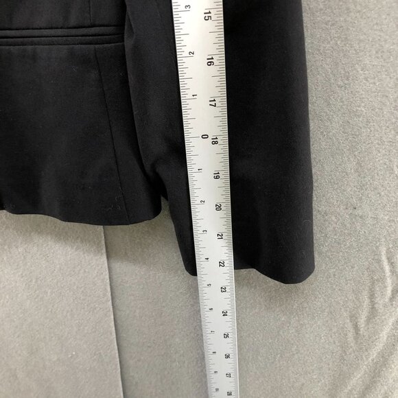 Theory Black Blazer Womens Size 2 Suit Jacket One Button Career Workwear - Picture 12 of 12